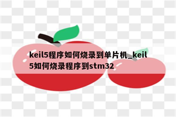 怎麼把keil上的程序燒錄在單片機